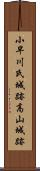 小早川氏城跡高山城跡 Scroll