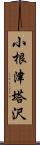 小根津塔沢 Scroll