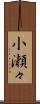 小瀬々 Scroll