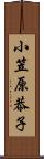 小笠原恭子 Scroll