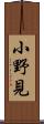 小野見 Scroll