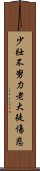 少壯不努力，老大徒傷悲 Scroll
