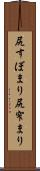 尻すぼまり Scroll