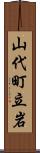 山代町立岩 Scroll