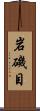 岩磯目 Scroll