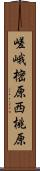 嵯峨樒原西桃原 Scroll