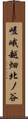 嵯峨越畑北ノ谷 Scroll
