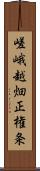 嵯峨越畑正権条 Scroll