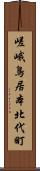 嵯峨鳥居本北代町 Scroll