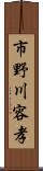 市野川容孝 Scroll