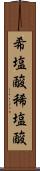 希塩酸 Scroll