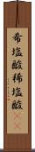 希塩酸 Scroll