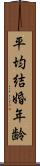 平均結婚年齢 Scroll