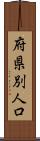府県別人口 Scroll