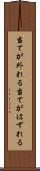 当てが外れる Scroll
