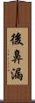 後鼻漏 Scroll