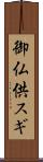 御仏供スギ Scroll