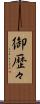 御歴々 Scroll