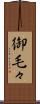 御毛々 Scroll