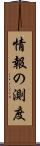 情報の測度 Scroll