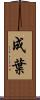 成葉 Scroll
