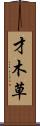 才木草 Scroll
