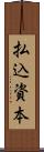 払込資本 Scroll