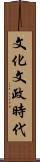 文化文政時代 Scroll