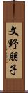 文野朋子 Scroll