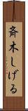 斉木しげる Scroll