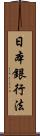 日本銀行法 Scroll