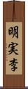 明実李 Scroll