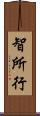 智所行 Scroll