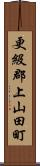 更級郡上山田町 Scroll