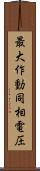最大作動同相電圧 Scroll