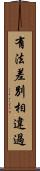 有法差別相違過 Scroll