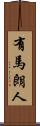 有馬朗人 Scroll