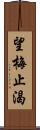 望梅止渴 Scroll
