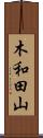 木和田山 Scroll