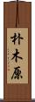 朴木原 Scroll
