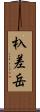 杁差岳 Scroll