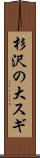 杉沢の大スギ Scroll