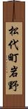 松代町岩野 Scroll