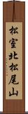 松室北松尾山 Scroll