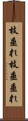 枝垂れ Scroll