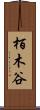 栢木谷 Scroll