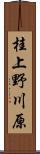 桂上野川原 Scroll