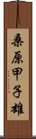 桑原甲子雄 Scroll