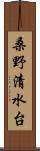 桑野清水台 Scroll