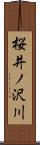 桜井ノ沢川 Scroll